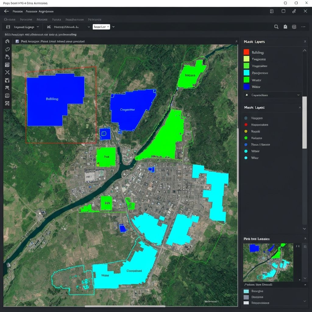 Semantic segmentation and mask labeling